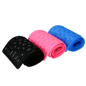 Teclado Dobrável Impermeável Dustproof USB Teclas Silenciosas para Laptop Desktop